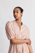 Kate Short Sleeve Dress - Rose/Red