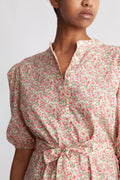 Kate Short Sleeve Dress - Rose/Red