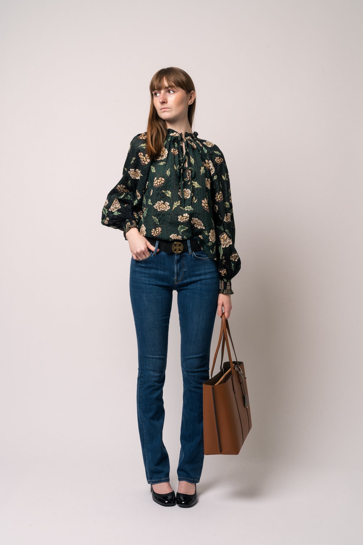 Perry Triple-Compartment Tote - Light Umber