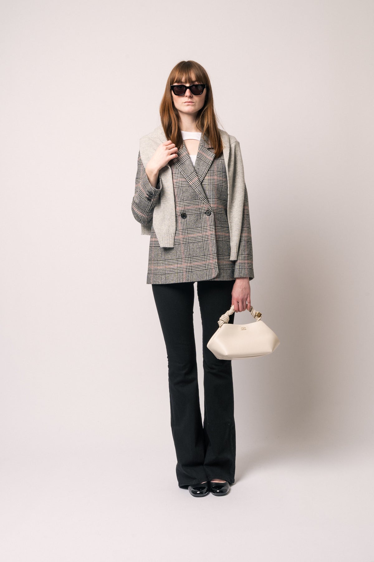 Ganni Bou Bag Small - Egret