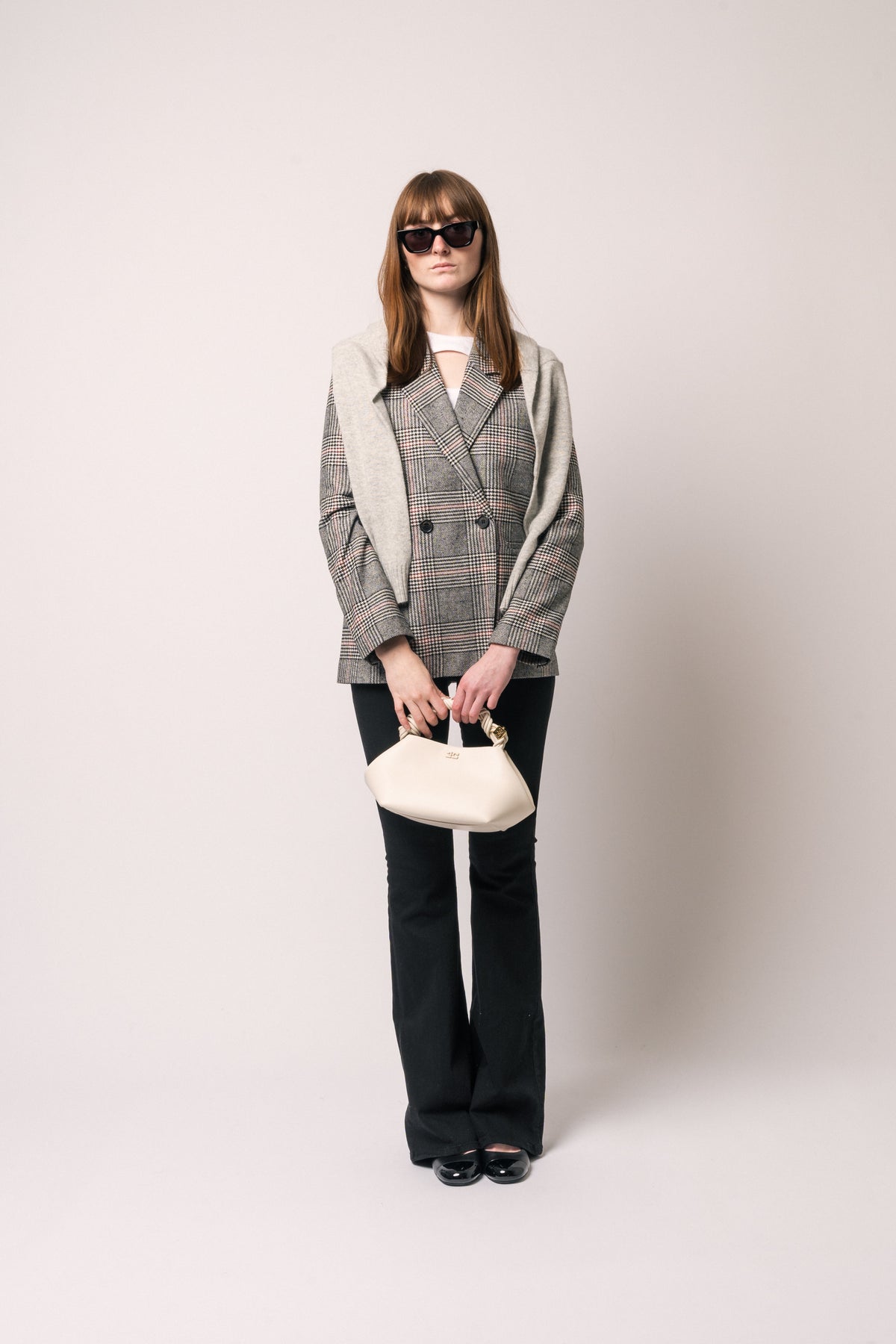 Ganni Bou Bag Small - Egret