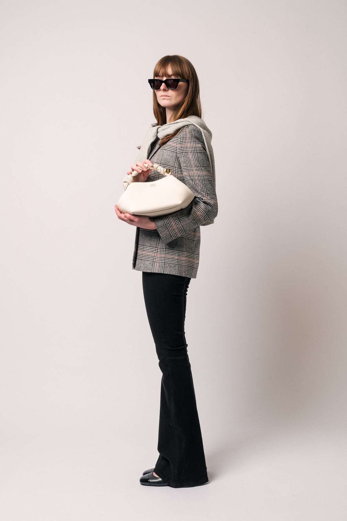 Ganni Bou Bag Small - Egret