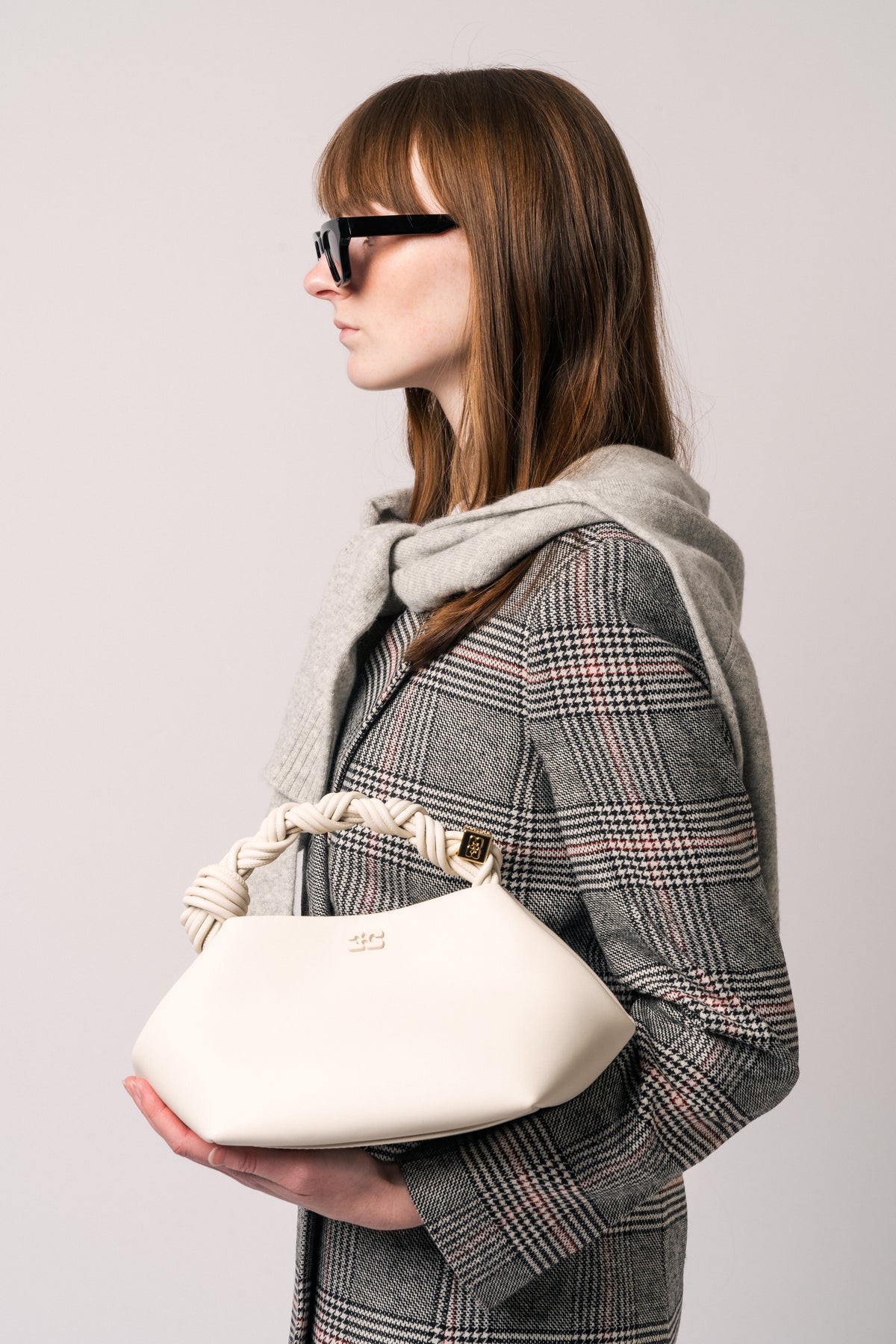 Ganni Bou Bag Small - Egret