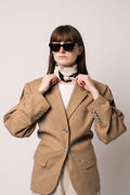 Fitted Waist Blazer - Tigers Eye