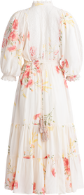 Cotton Slub Midi Dress - Straw
