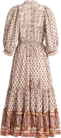 Cotton Slub Midi Dress - Paisley