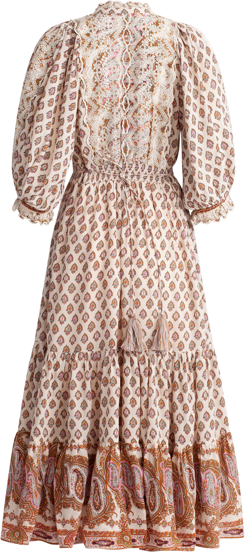 Cotton Slub Midi Dress - Paisley