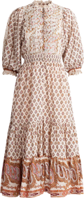 Cotton Slub Midi Dress - Paisley