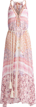 Briella Long Dress Silk-Rayo - Ivory