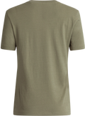 Essential Ss V-Neck Tee - Olivine