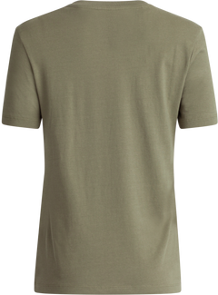 Essential Ss V-Neck Tee - Olivine