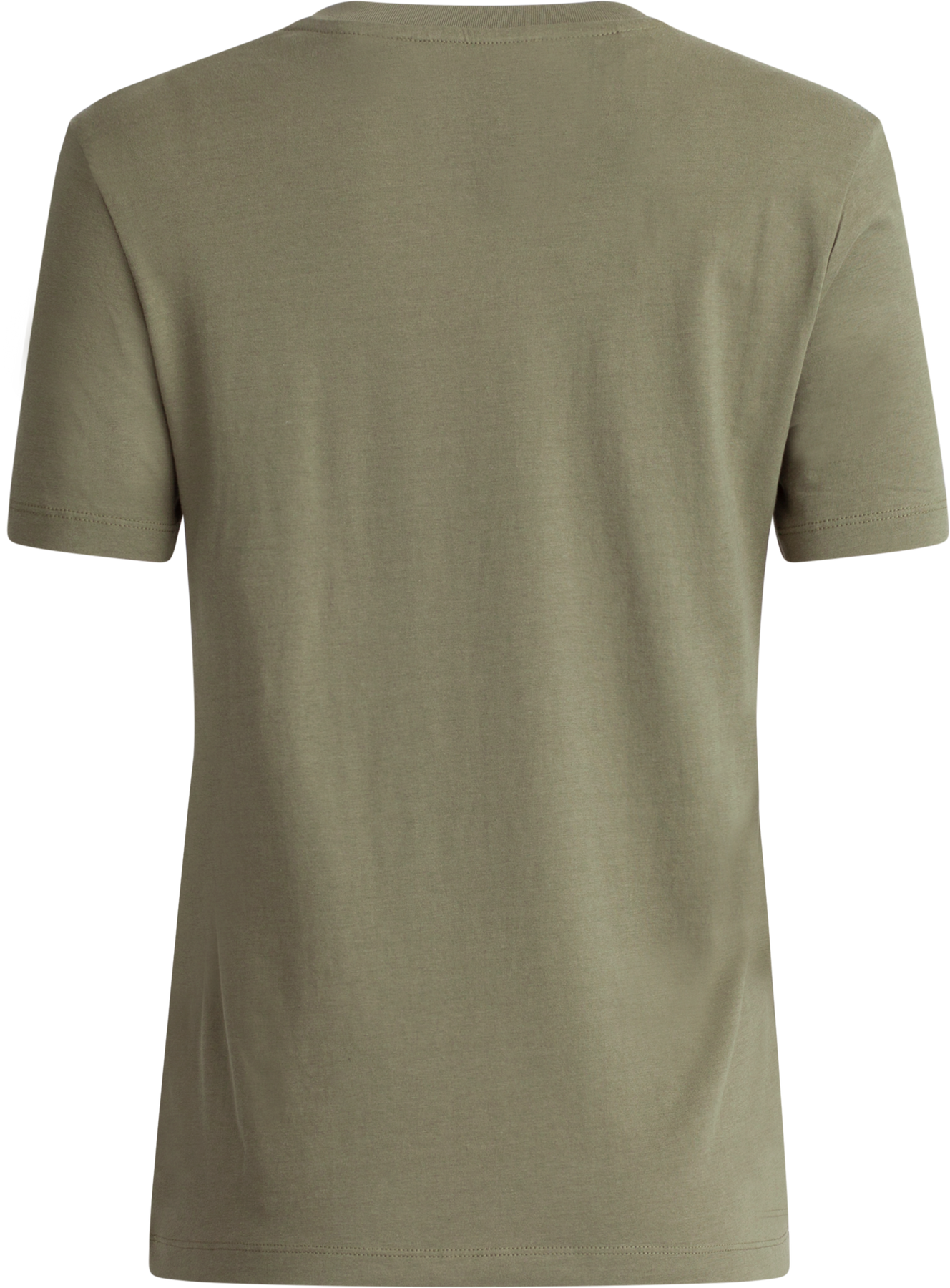 Essential Ss V-Neck Tee - Olivine