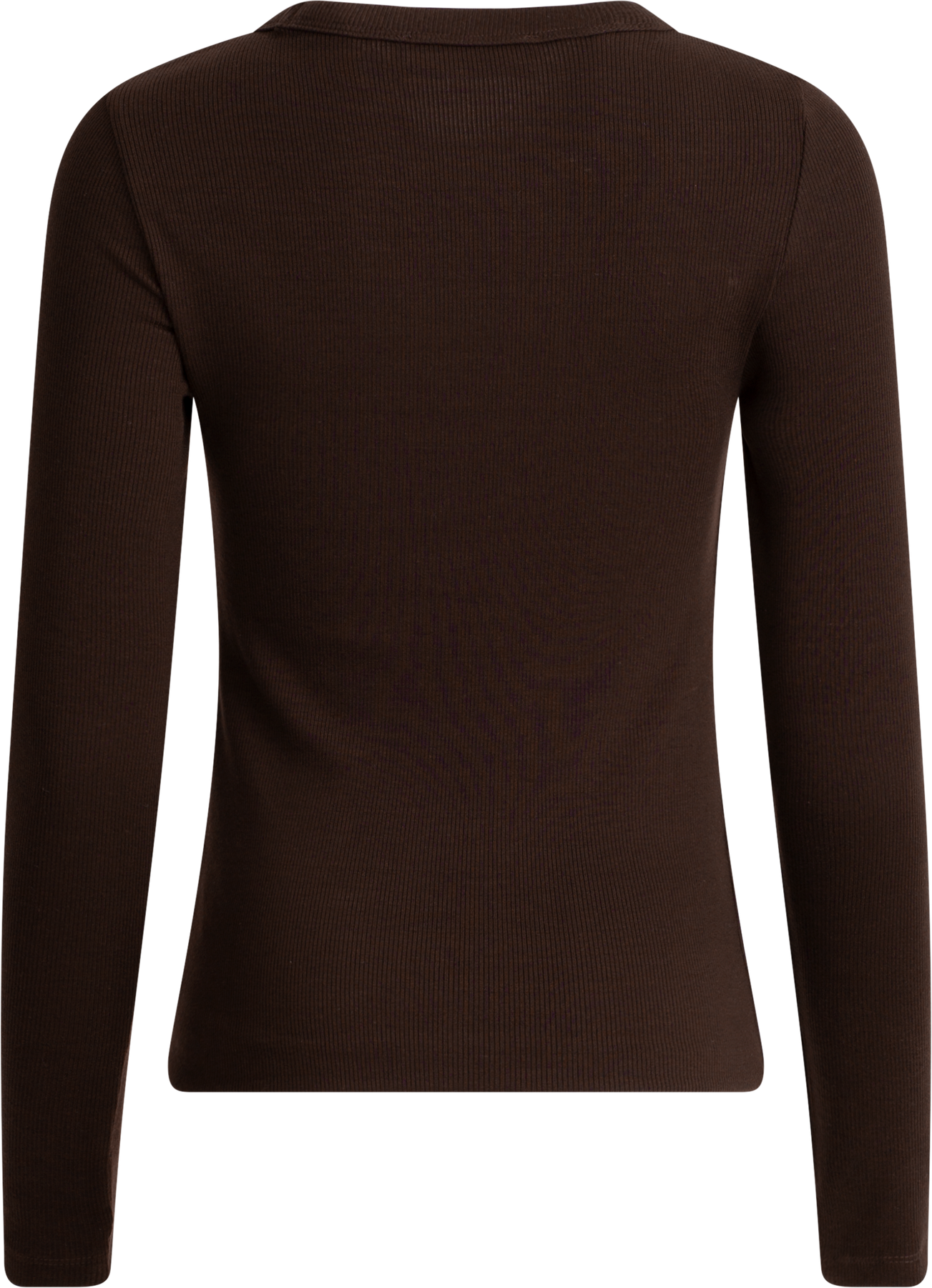 Dianna LS O-Neck Top - Coffee Bean