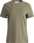 Myessential Ss O-Neck Tee - Olivine