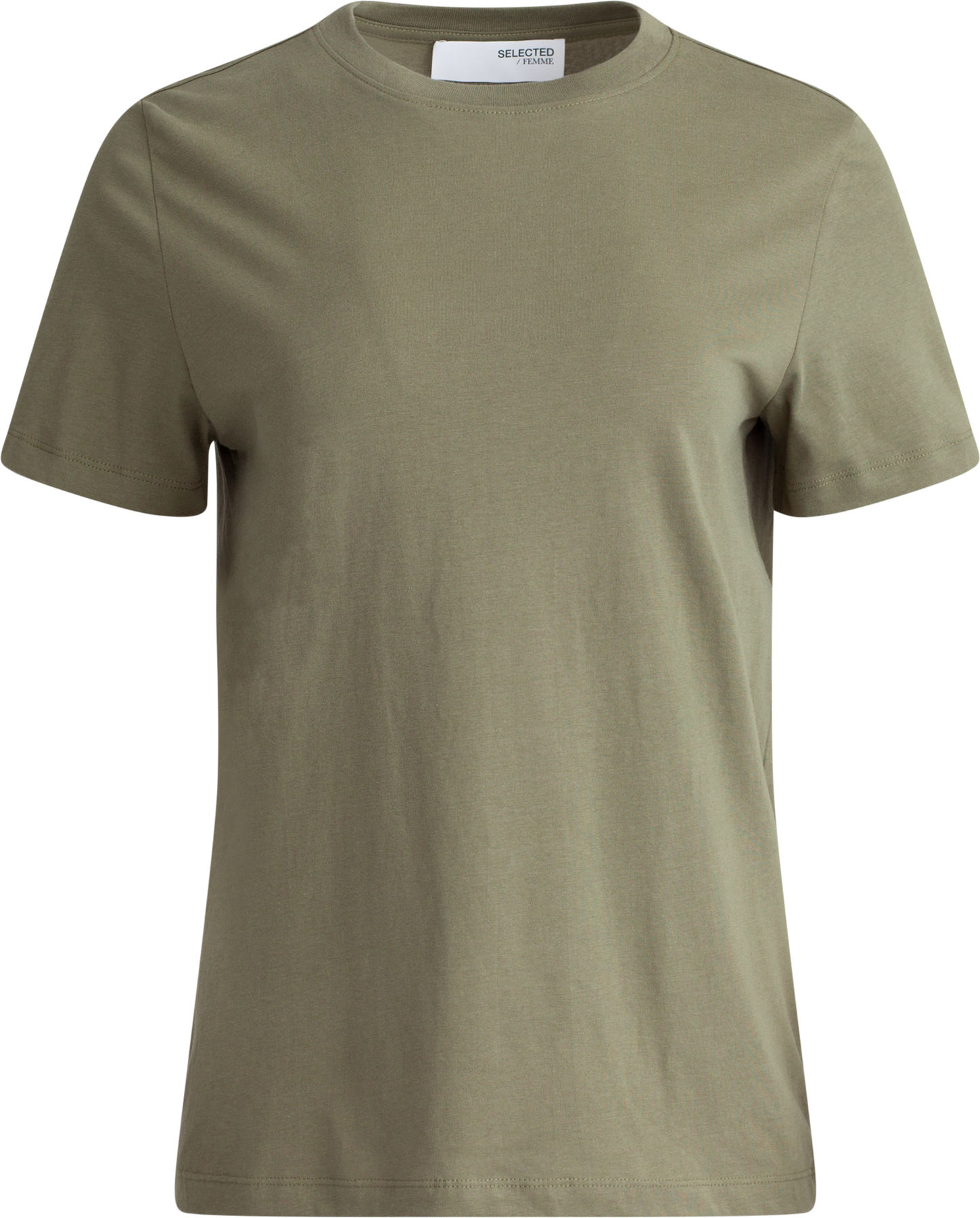 Myessential Ss O-Neck Tee - Olivine