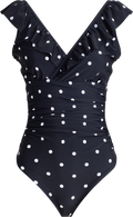 Agnes Swimsuit - Black Dot
