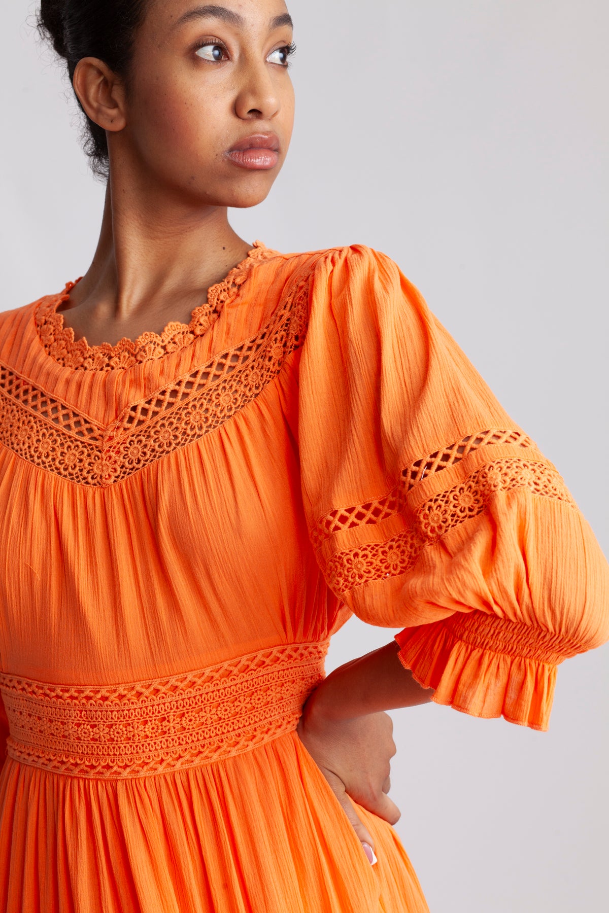 Paola Dress - Nectarine