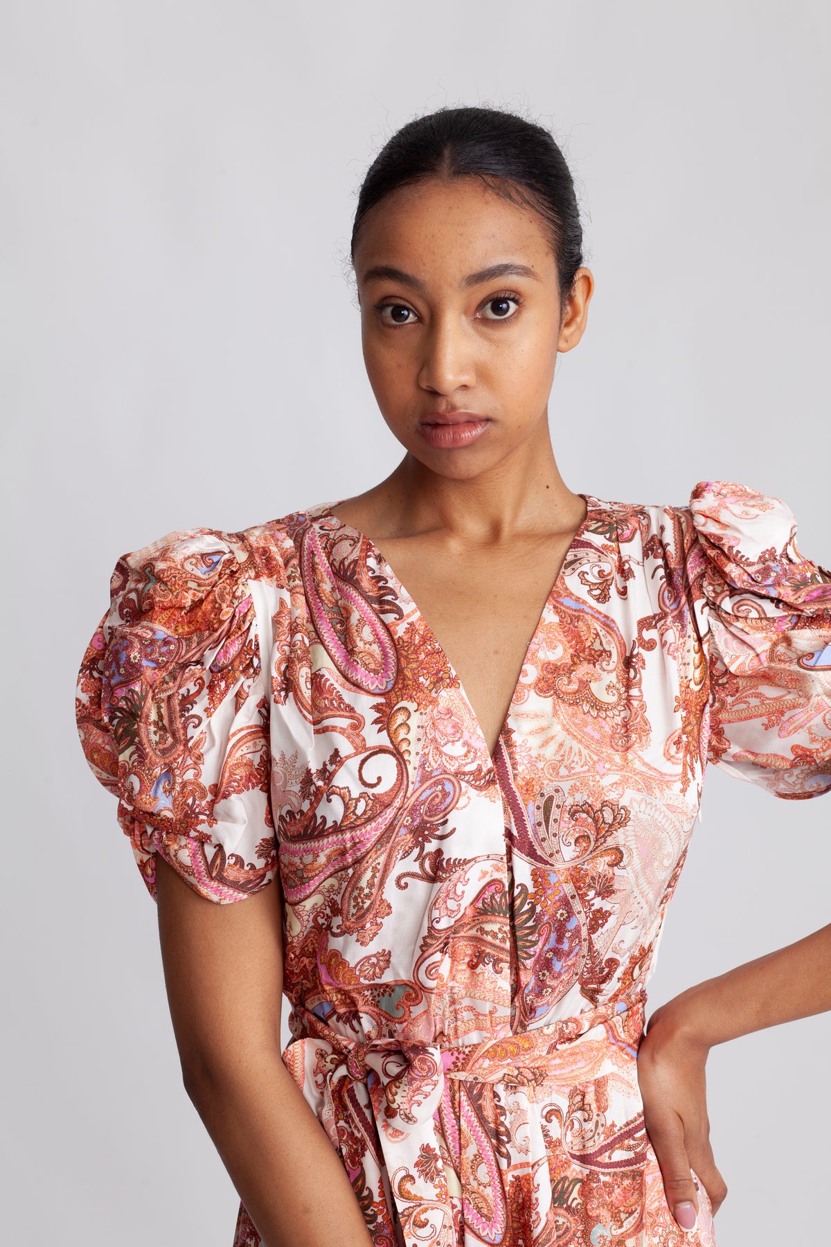 Emma - Orange Paisley