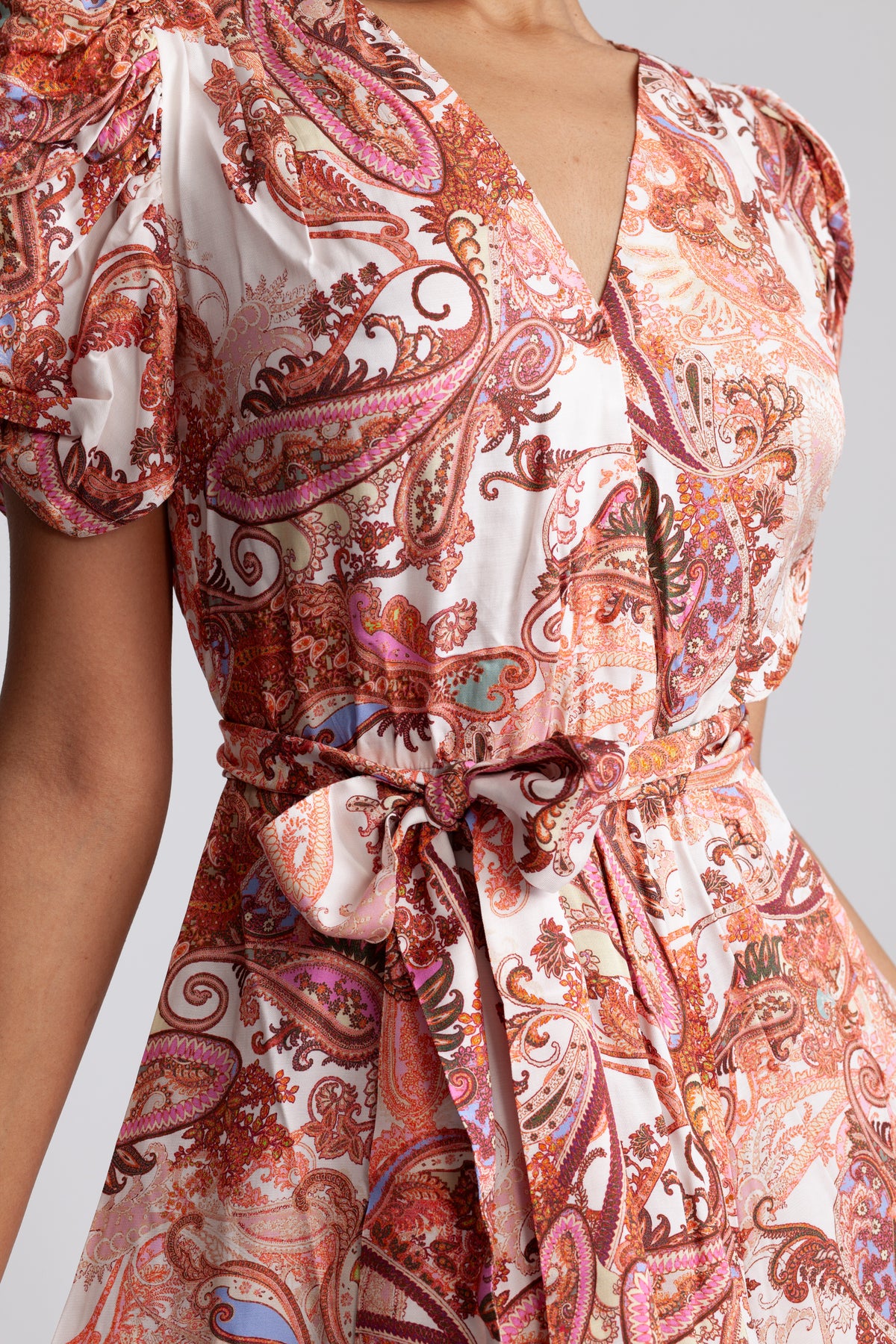 Emma - Orange Paisley