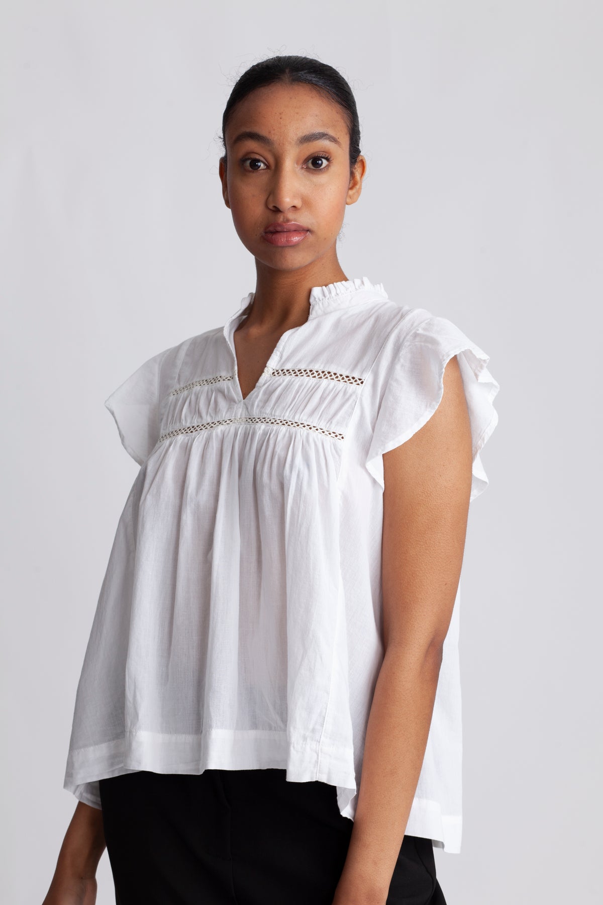 Eugenia Ss Top - Bright White