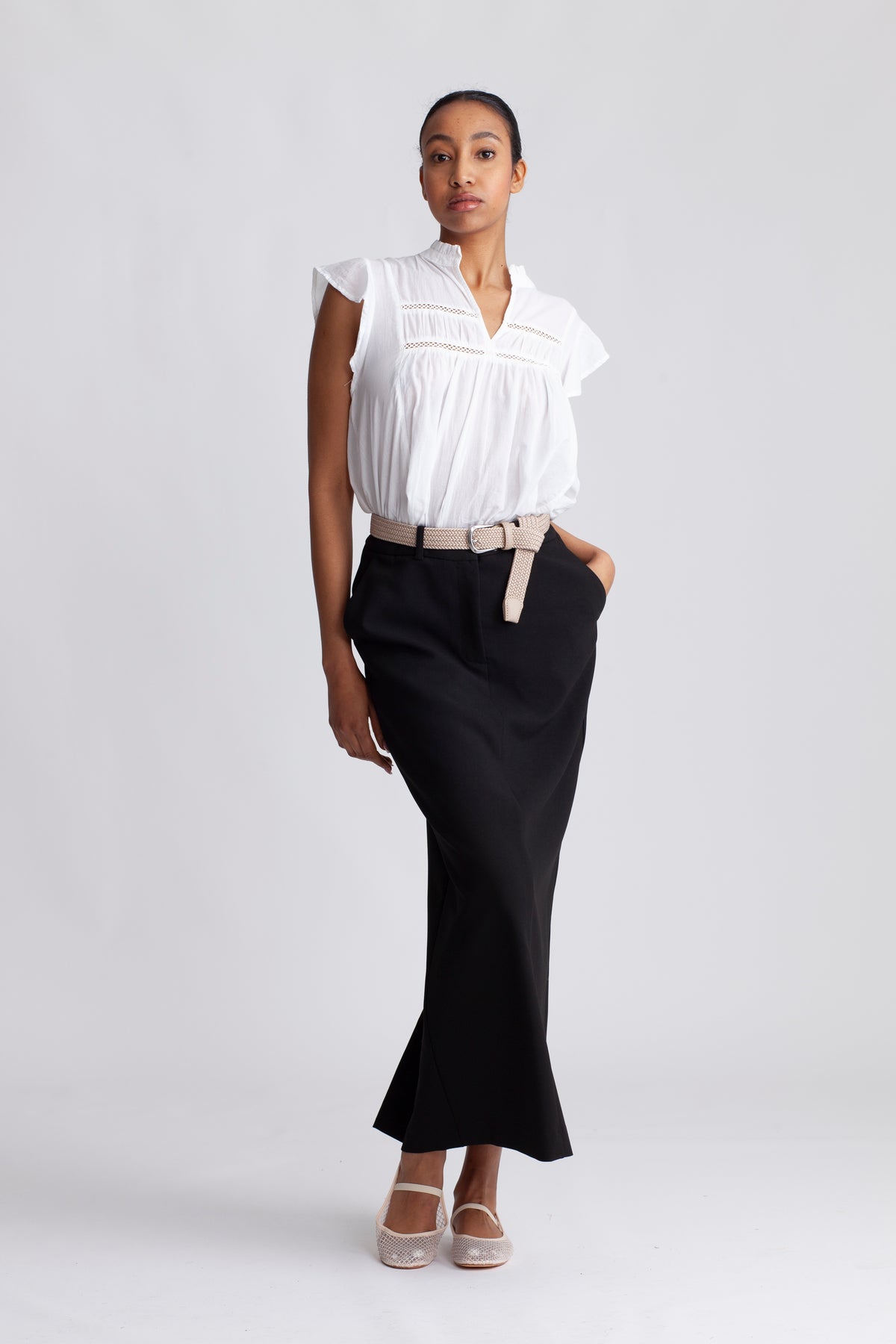 Rita Hw Long Skirt - Black