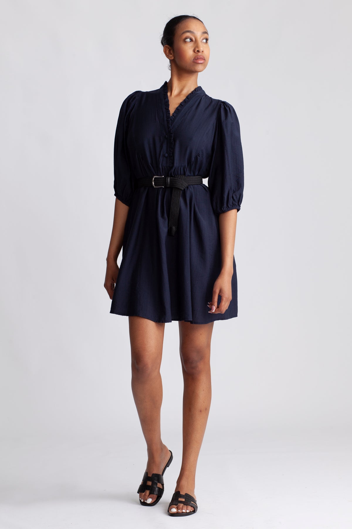Heracc Midi Puff Dress - Ink