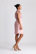 Isadora Ss Shirt Dress Aop - Chalk Pink Flower