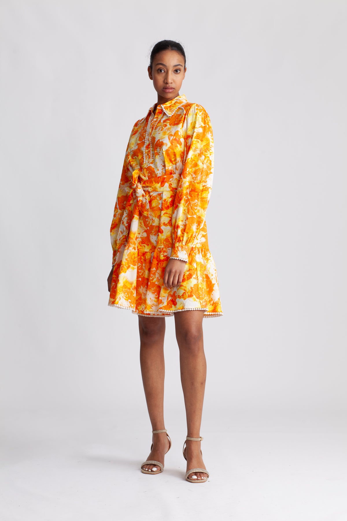 Yasrosalina Ls Dress - Star White Rosalina Print
