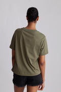 Essential Ss Boxy Tee - Olivine
