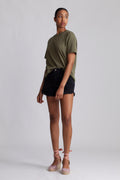Essential Ss Boxy Tee - Olivine