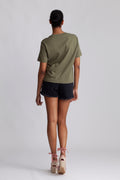 Essential Ss Boxy Tee - Olivine