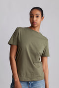 Myessential Ss O-Neck Tee - Olivine