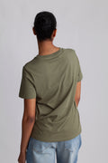Myessential Ss O-Neck Tee - Olivine