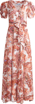 Emma - Orange Paisley