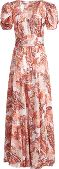 Emma - Orange Paisley