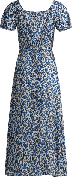 Aurelia Midi Dress - Leilani Print/Mid Blue