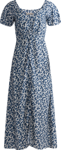 Aurelia Midiklänning - Leilani Print/Mid Blue