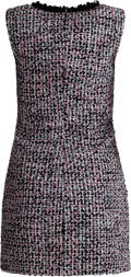 Boucle Embellished Mini Dress - Svart