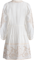 Aubree Dress W Embrodery - Ivory