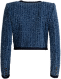 Textured Denim Jacket - Blue