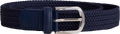 Shiny Silk Elastic Belt - Marinblå