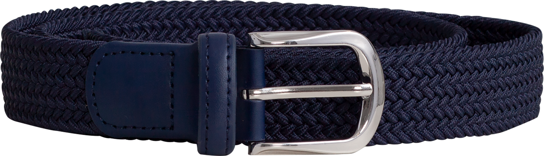 Shiny Silk Elastic Belt - Marinblå