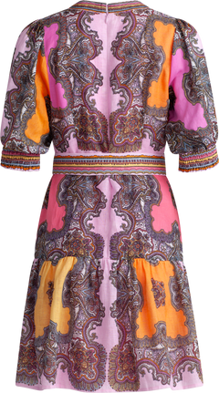 Elianna Dress Short Linen - Pink