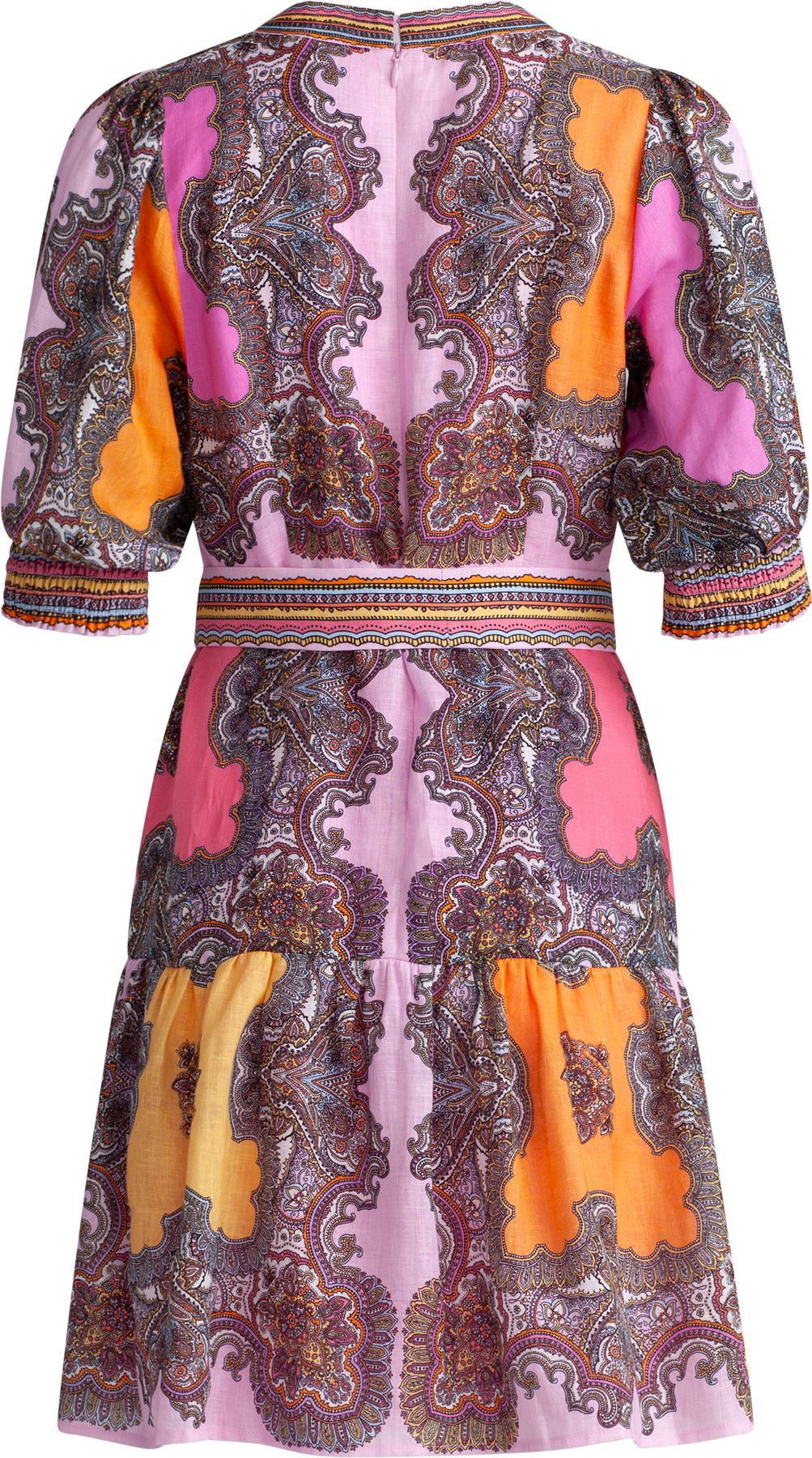 Elianna Dress Short Linen - Pink