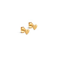 Heart Studs - Gold