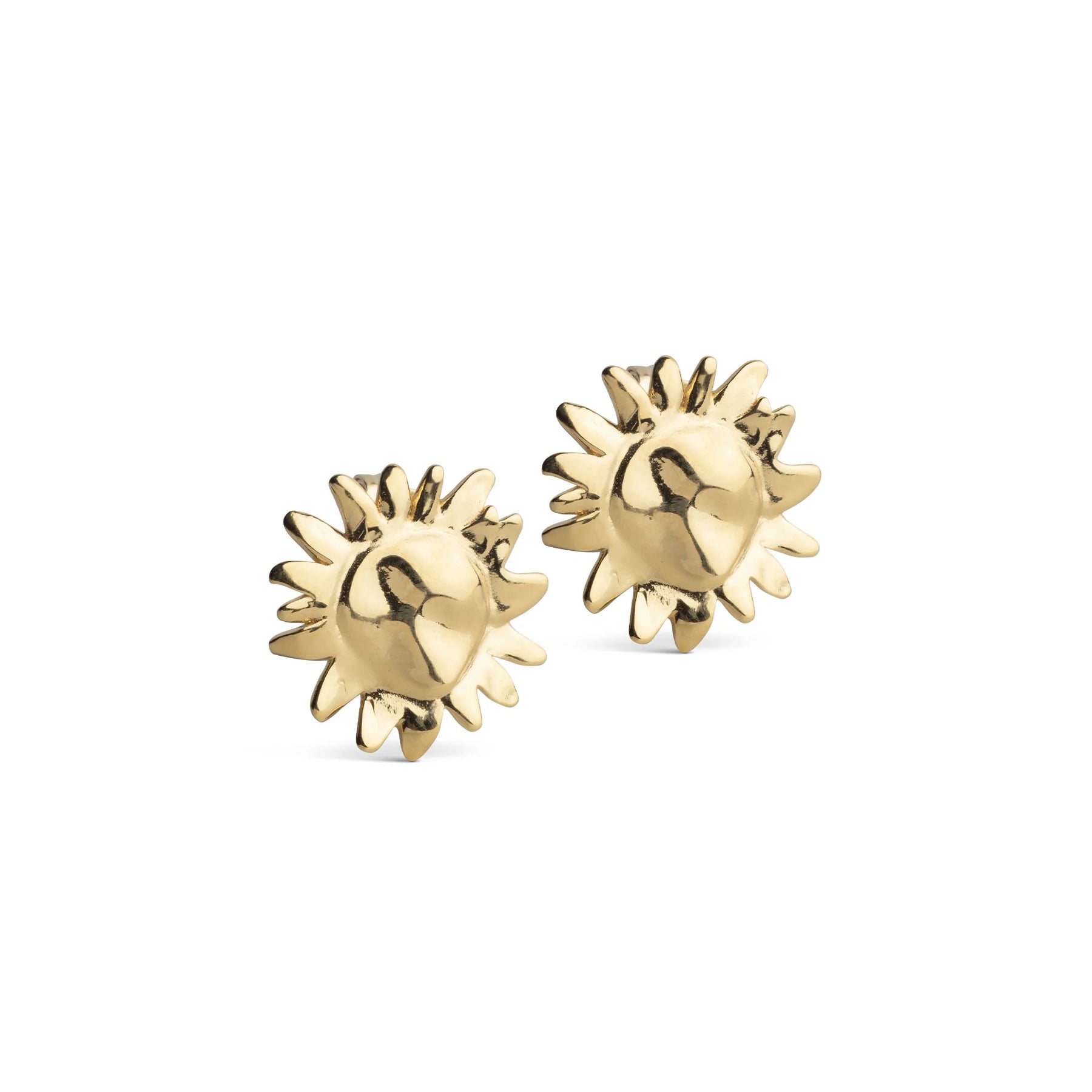 Large Sunshine Studs - 925S/Gp