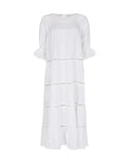 Summer Bird Linen - White