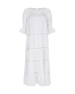 Summer Bird Linen - White