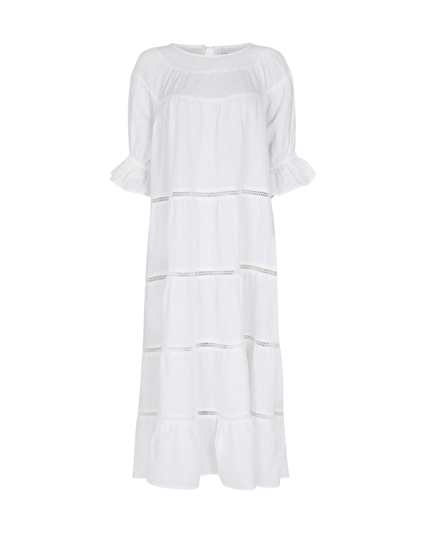 Summer Bird Linen - White