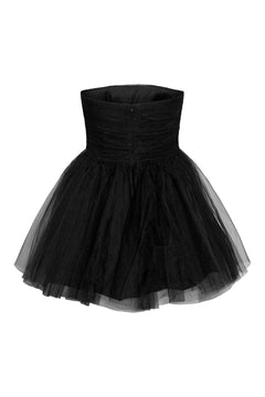 Swan Dress Short - Black